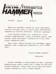 Metál Hammer Hungarica levél